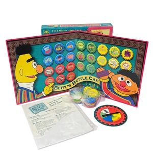 1994 Sesame Street Bert's Bottle Caps A Golden Starter Game by Ally Oop Inc